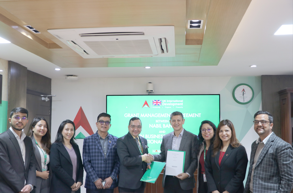 नबिल बैंक र नेपाल इन बिजनेश – ग्रोथ अड्भाइजर्स बीच साना तथा मझौला उद्यमको सुदृढीकरणका लागि साझेदारी